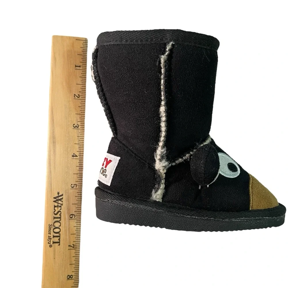 Lazy One Kid's Bear Slipper Boots - Toasty Toez - Fleece Lined - XXS (kids 4-5)
